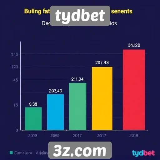 Estatísticas de usuários ativos no portal tydbet